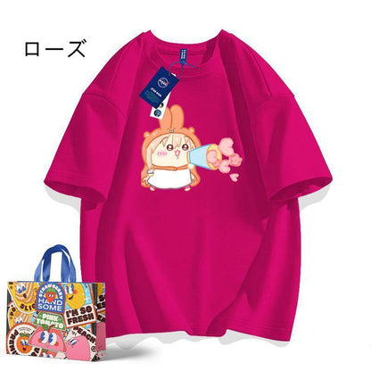 「tops」ちいかわ うまるちゃん プリント 男女兼用 半袖Ｔシャツ 6色YS8534