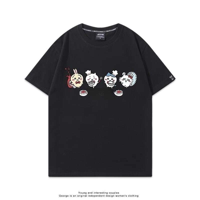 「tops」ちいかわ プリント 男女兼用 半袖Ｔシャツ 7色YS8313